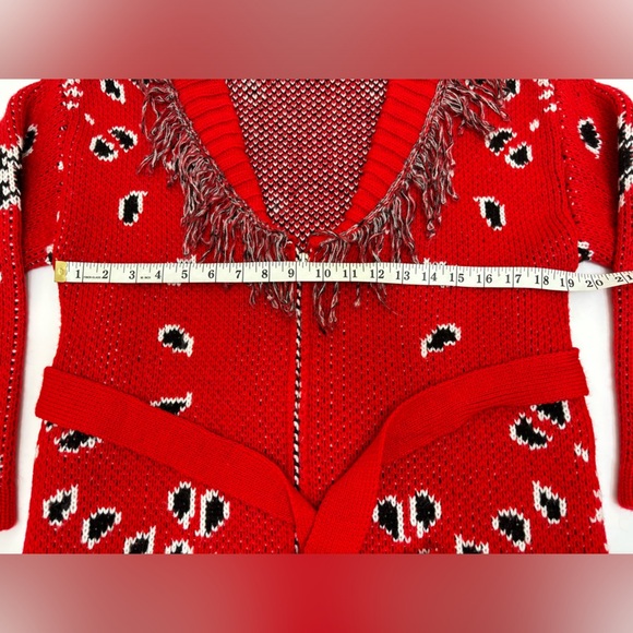 Jen’s Pirate Booty Bandana Cardigan, Small, sweater jacket - Picture 6 of 16